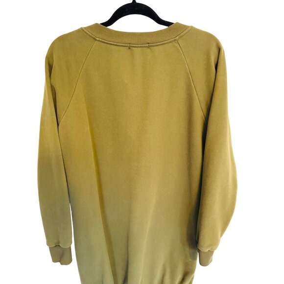 2/$30 Ellie & Kate Medium Olive Green Lace-Up Sweatshirt Dress - Picture 10 of 16